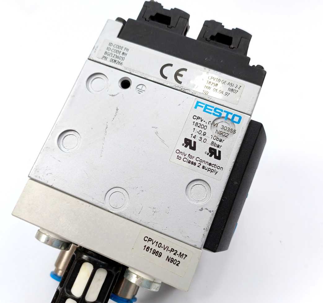 Festo 18200 CPV10-VI Valve Manifold W: 18258, 161969