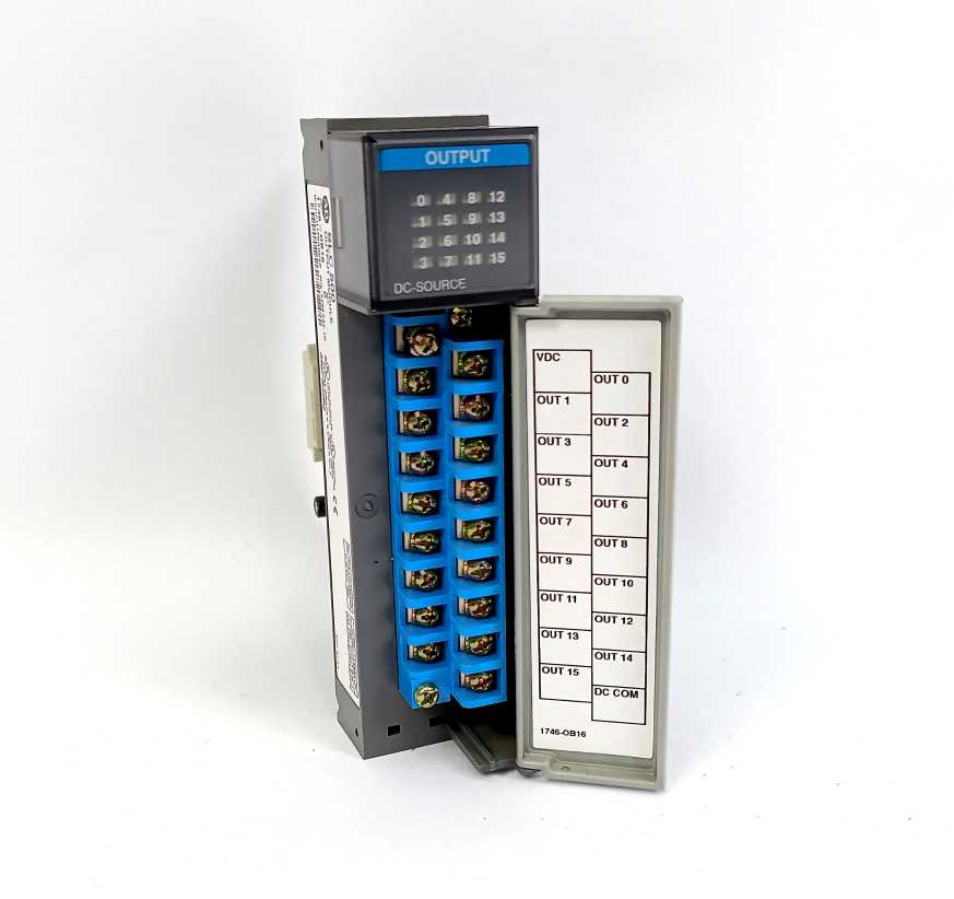 AB 1746-0B16 SER. D, SLC 500 OUTPUT MODULE