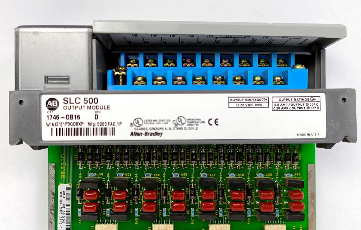 AB 1746-0B16 SER. D, SLC 500 OUTPUT MODULE