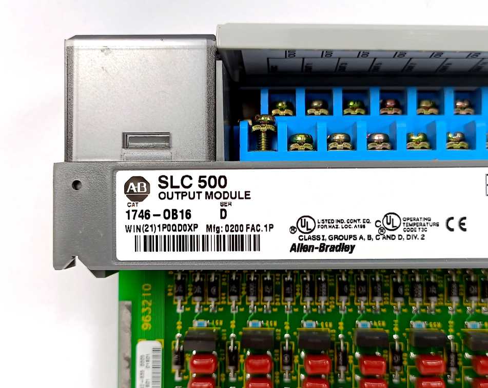 AB 1746-0B16 SER. D, SLC 500 OUTPUT MODULE