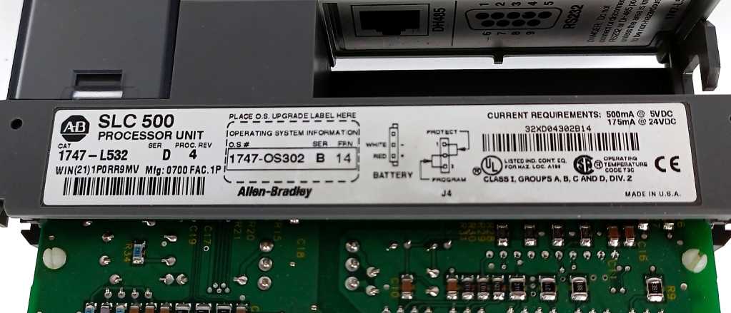 AB 1747-L532 Ser. D, SLC 500 Processor unit