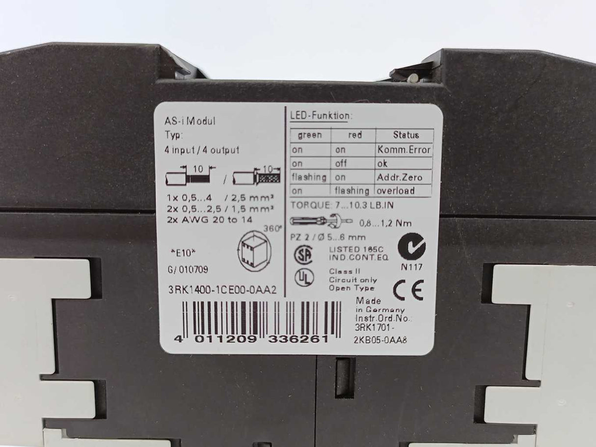 Siemens 3RK1400-1CE00-0AA2 AS-i Modul