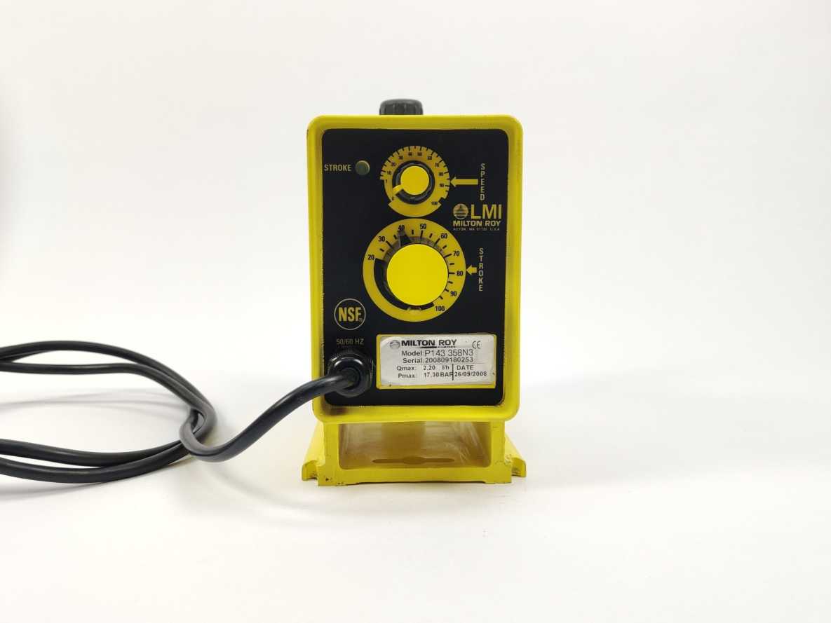 MILTON ROY P143 358N3 Qmax: 2,20 I/h, Pmax: 17,30 BAR Pump