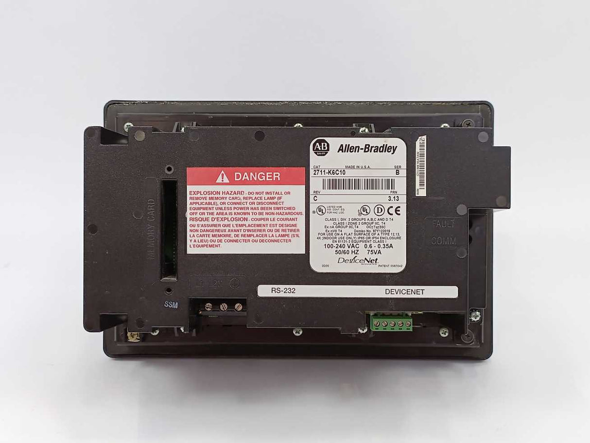 AB 2711-K6C10 SER-B, REV-C, FRN-3.13 PanelView 600