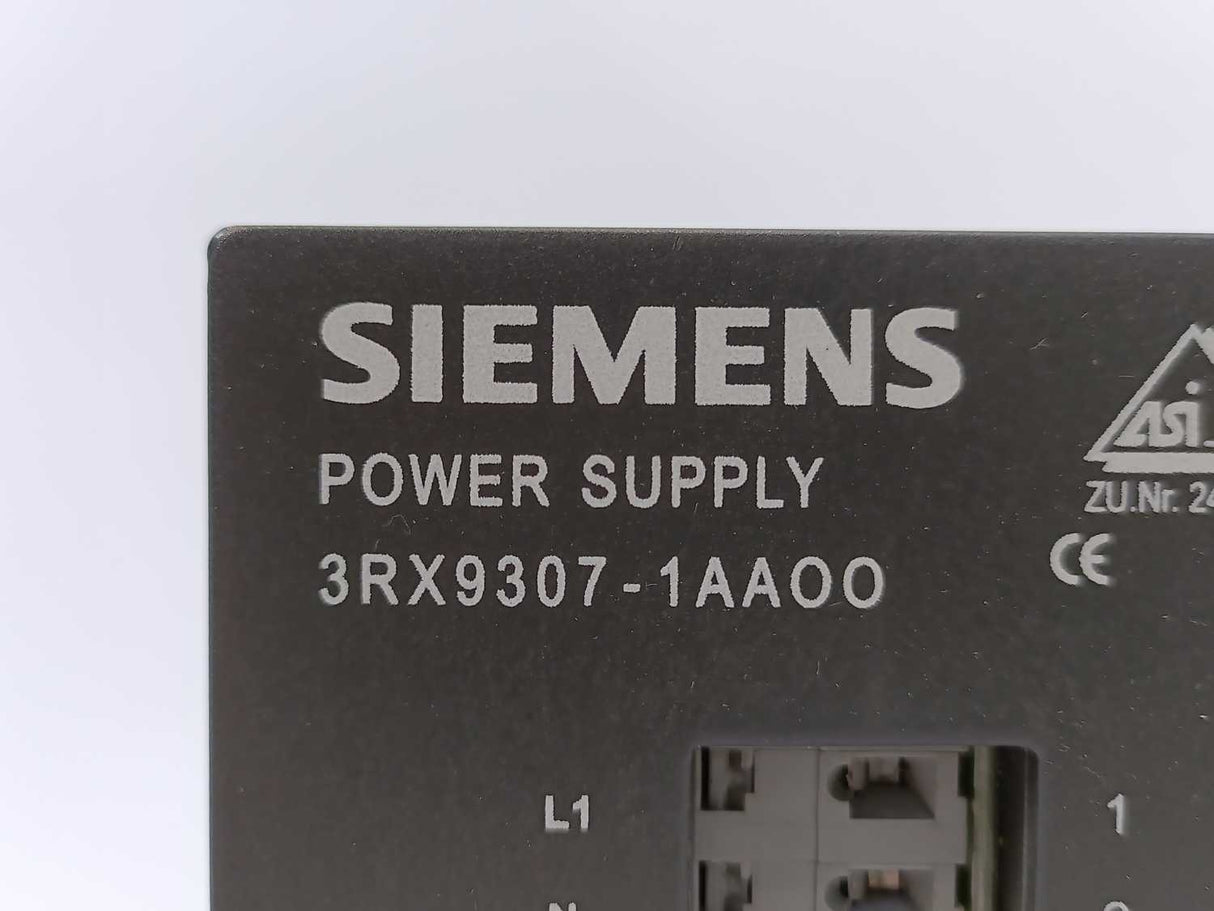 Siemens 3RX9307-1AA00 POWER SUPPLY, INPUT VOLTAGE 102-132V