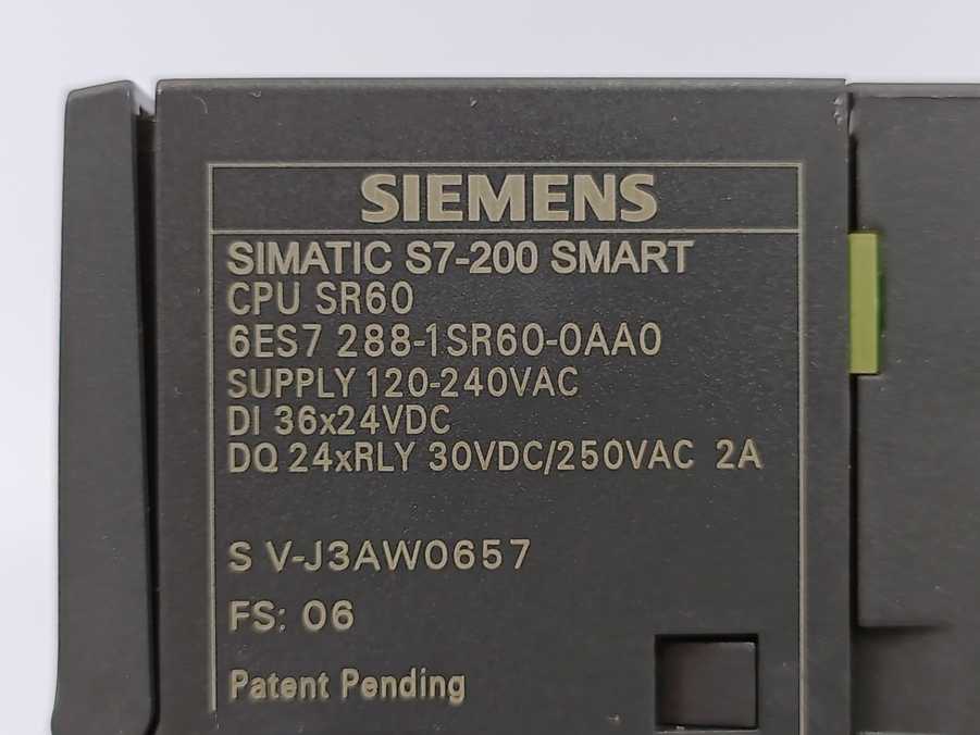 Siemens 6ES7288-1SR60-0AA0 SIMATIC S7-200 SMART, CPU SR60