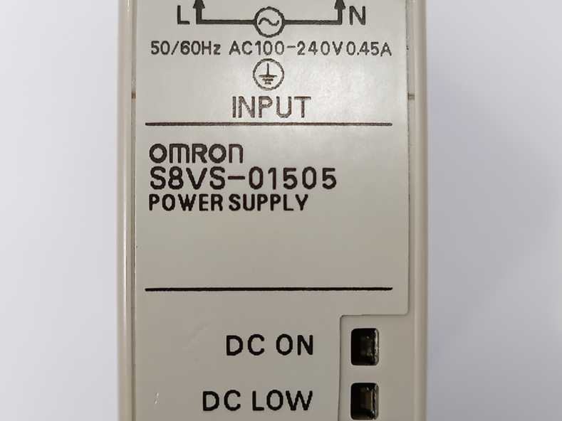 OMRON S8VS-01505 Power supply, 50/60Hz, AC100-240V 0,45A, 5V, 2A