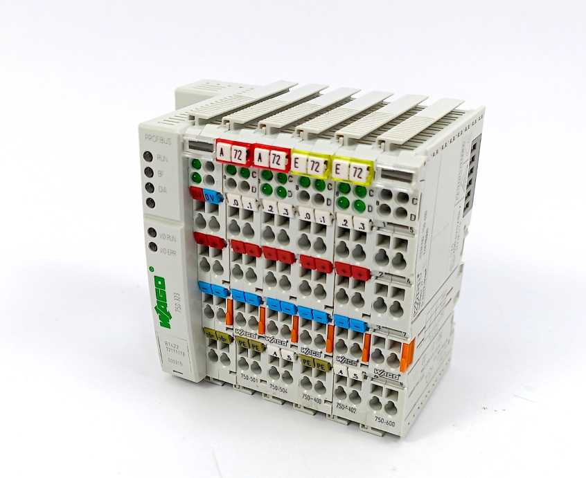 Wago 750-323 Profibus DP 12 MBd /Digital + 5 Modules