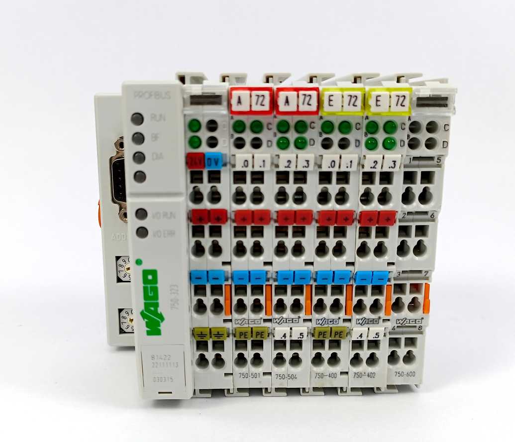 Wago 750-323 Profibus DP 12 MBd /Digital + 5 Modules