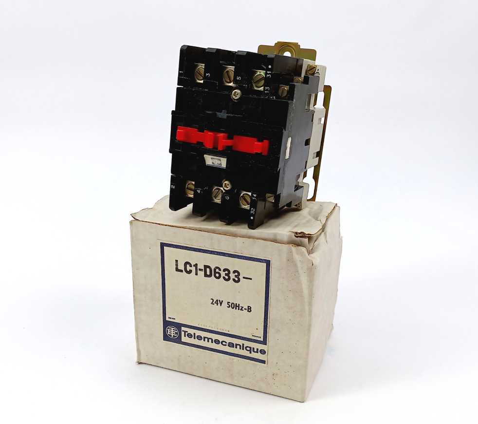 TELEMECANIQUE LC1-D633 Power Contactor 63A Coil 24V 50Hz