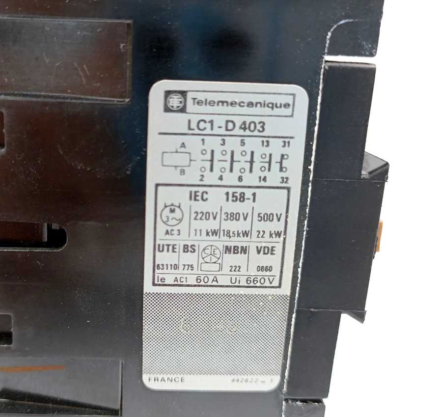 TELEMECANIQUE LC1-D403 Contactor