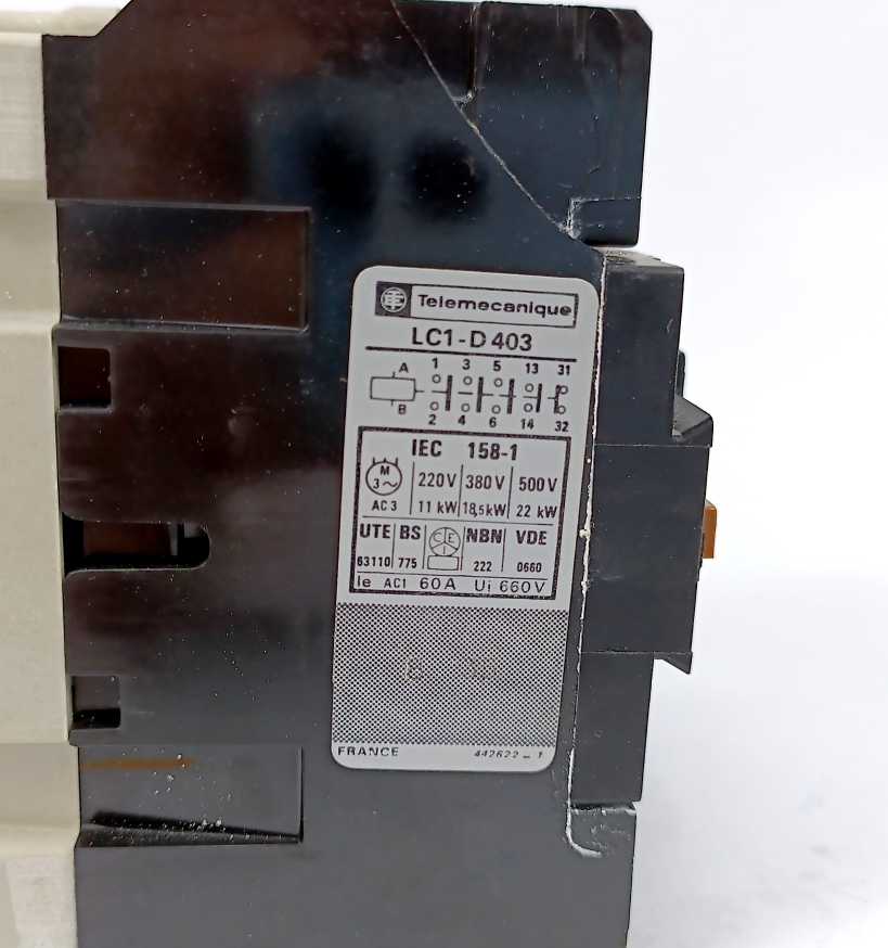 TELEMECANIQUE LC1-D403 Contactor 24V 50Hz