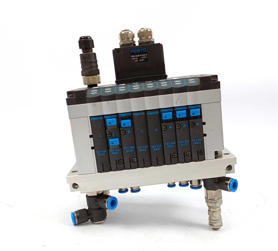 Festo 18200 CPV10-VI Valve Manifold W/ 165811, 152427, 18529