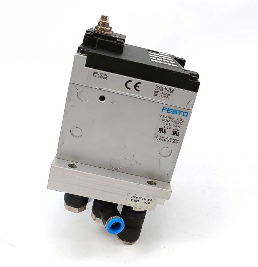 Festo 18210 CPV14-VI Valve Terminal, W/ 18260, 152425, 159615