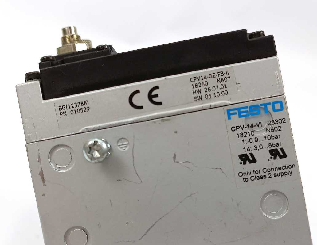 Festo 18210 CPV14-VI Valve Terminal, W/ 18260, 152425, 159615