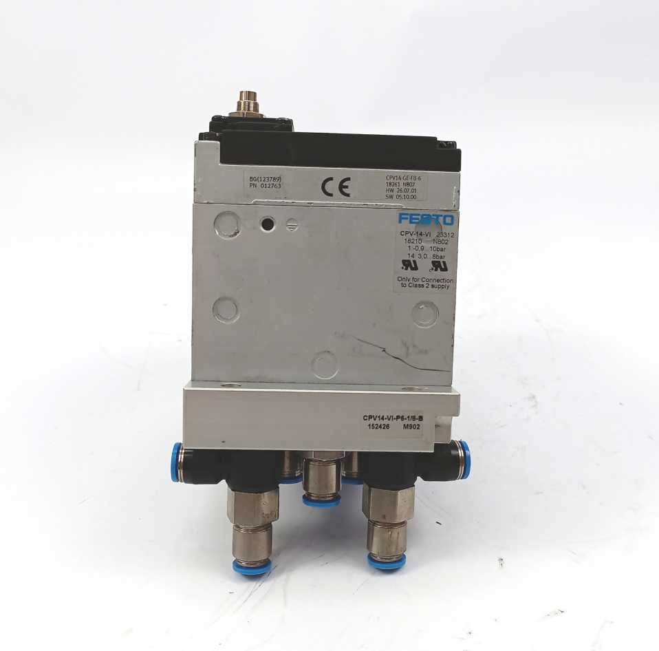 Festo 18210 CPV14-VI Valve Terminal, W/ 18261, 152426, 159615