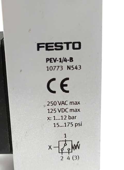 Festo 10773 PEV-1/4-B Pressure switch