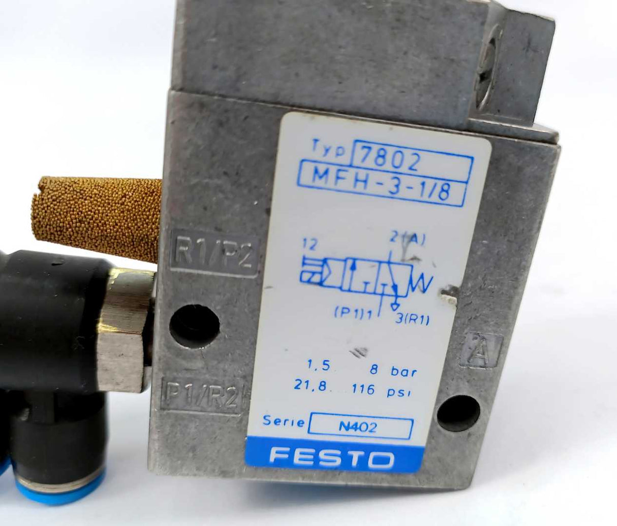 Festo 7802 MFH-3-1/8 Solenoid Valve