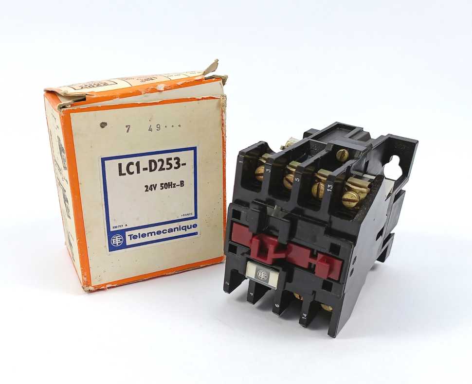 TELEMECANIQUE LC1-D253 Electrical Contactors, 24V, 50Hz