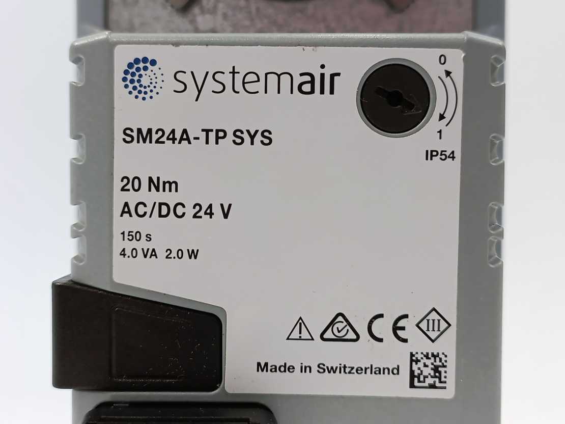 systemair SM24A-TP SYS Damper actuator 20 Nm AC/DC 24V