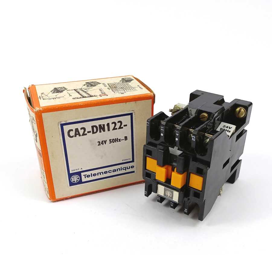 TELEMECANIQUE CA2-DN122 CONTROL RELAY, 24V, 50Hz