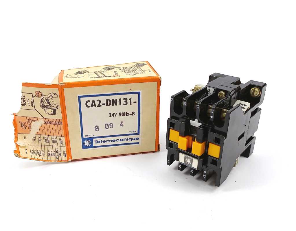TELEMECANIQUE CA2-DN131 CONTROL RELAY, 24V, 50Hz