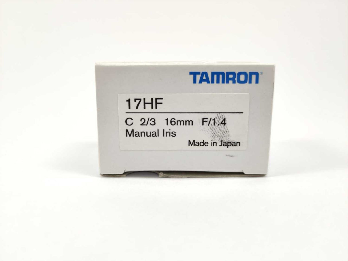 Tamron 17HF C 2/3" 16mm F/1.4 Manual Iris