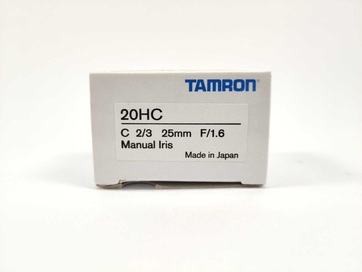 Tamron 20HC C 2/3" 25mm F/1.6 Manual Iris