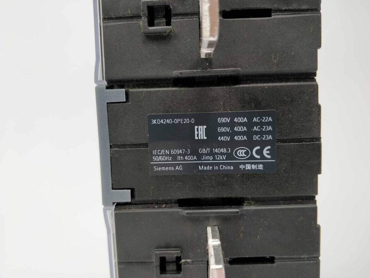 Siemens 3KD4240-0PE20-0 Switch disconnector 400 A