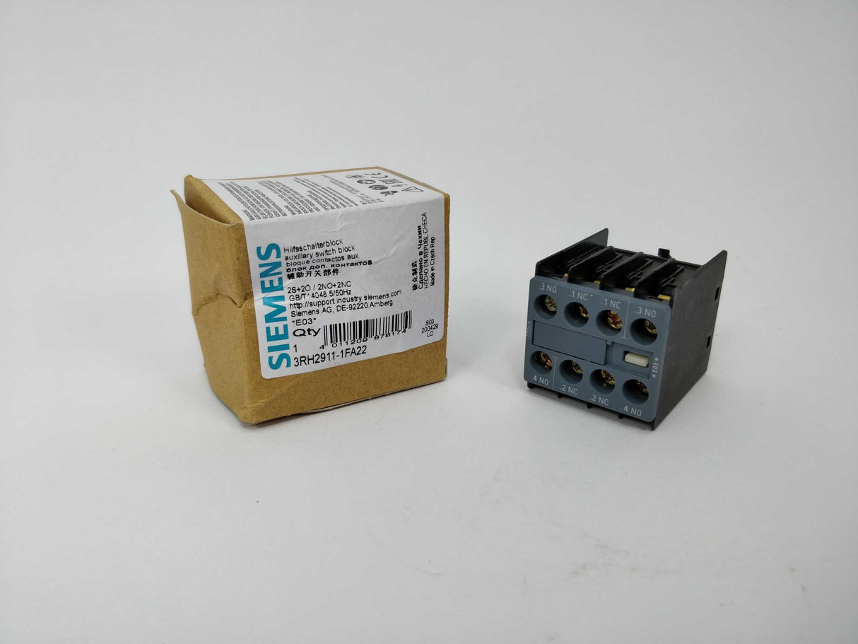 Siemens 3RH2911-1FA22 Auxiliary switch block