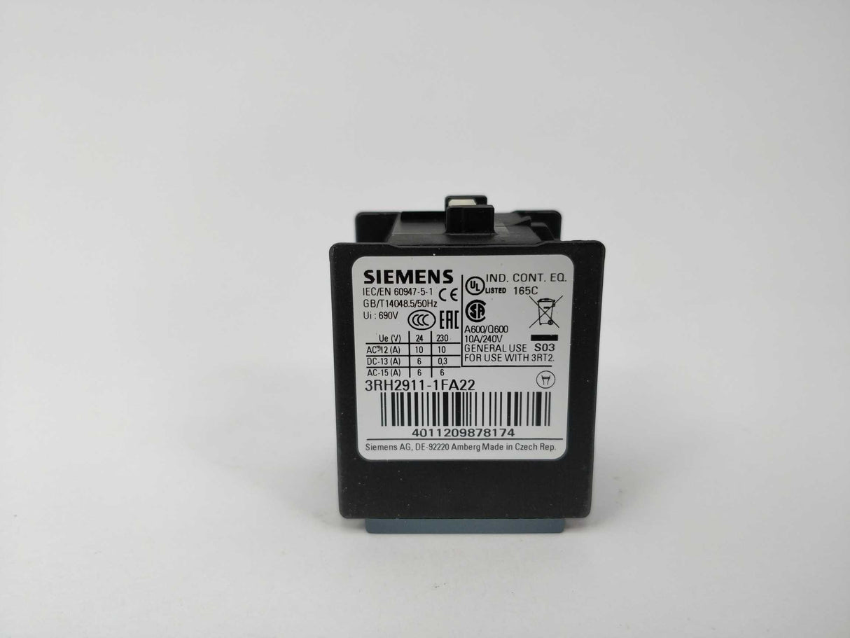 Siemens 3RH2911-1FA22 Auxiliary switch block