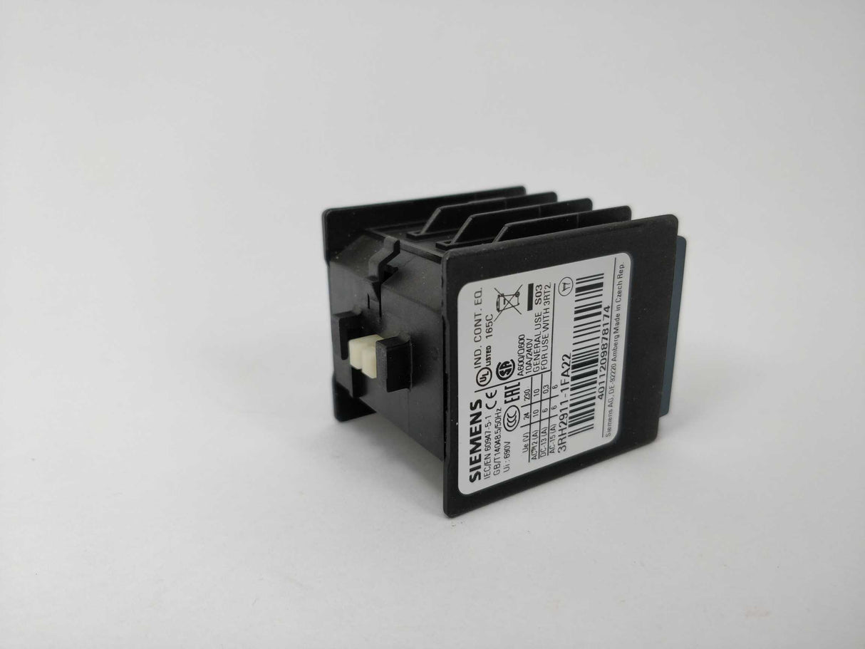 Siemens 3RH2911-1FA22 Auxiliary switch block