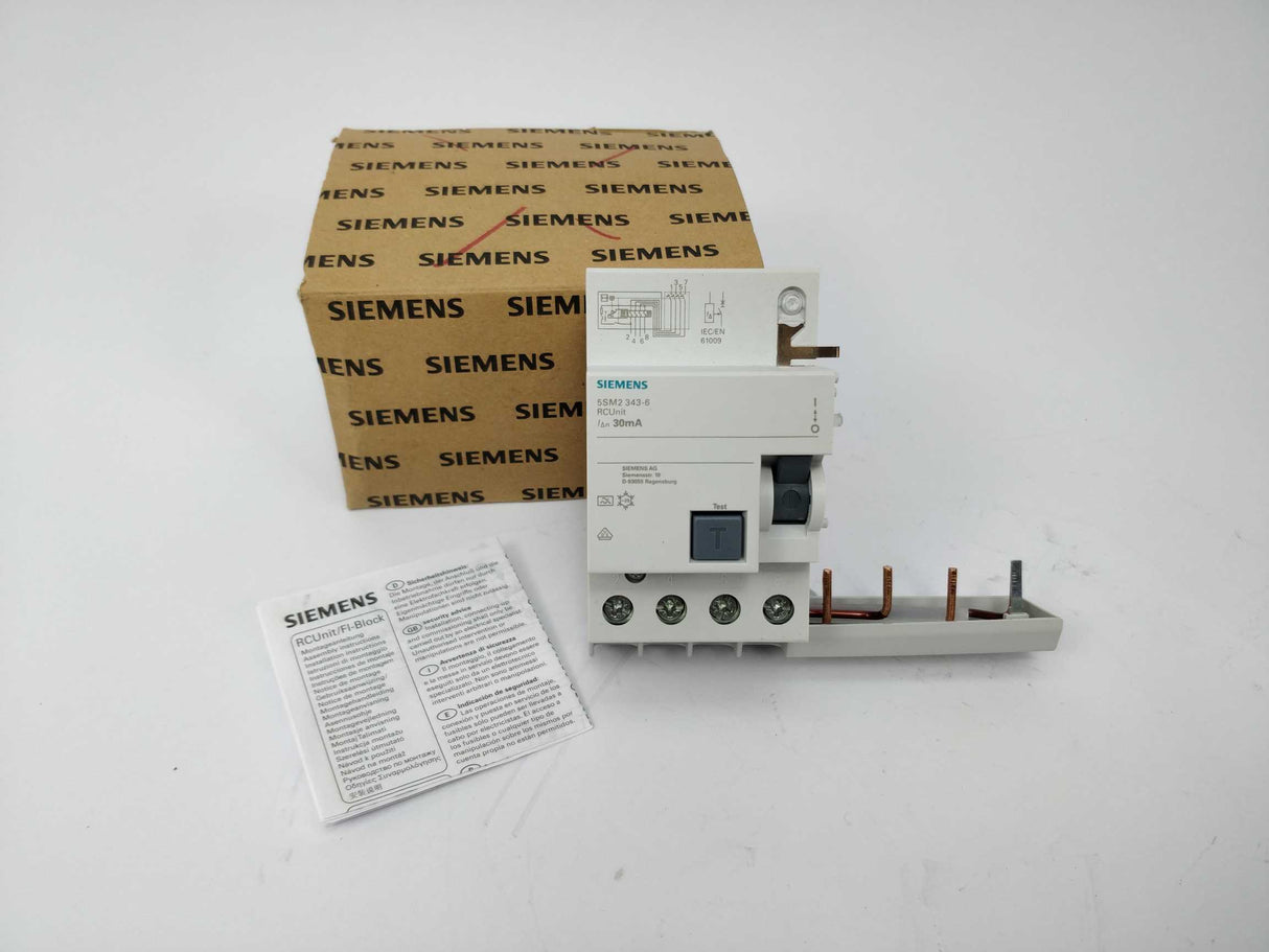 Siemens 5SM2343-6 FI-Block RC Unit