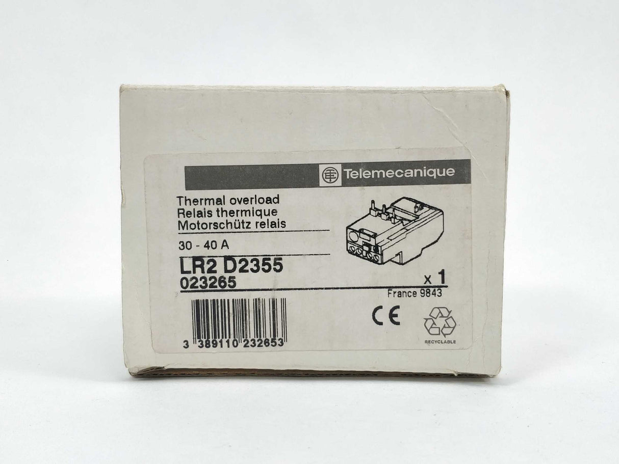 TELEMECANIQUE LR2D2355 30-40A, 023265 Thermal overload relay