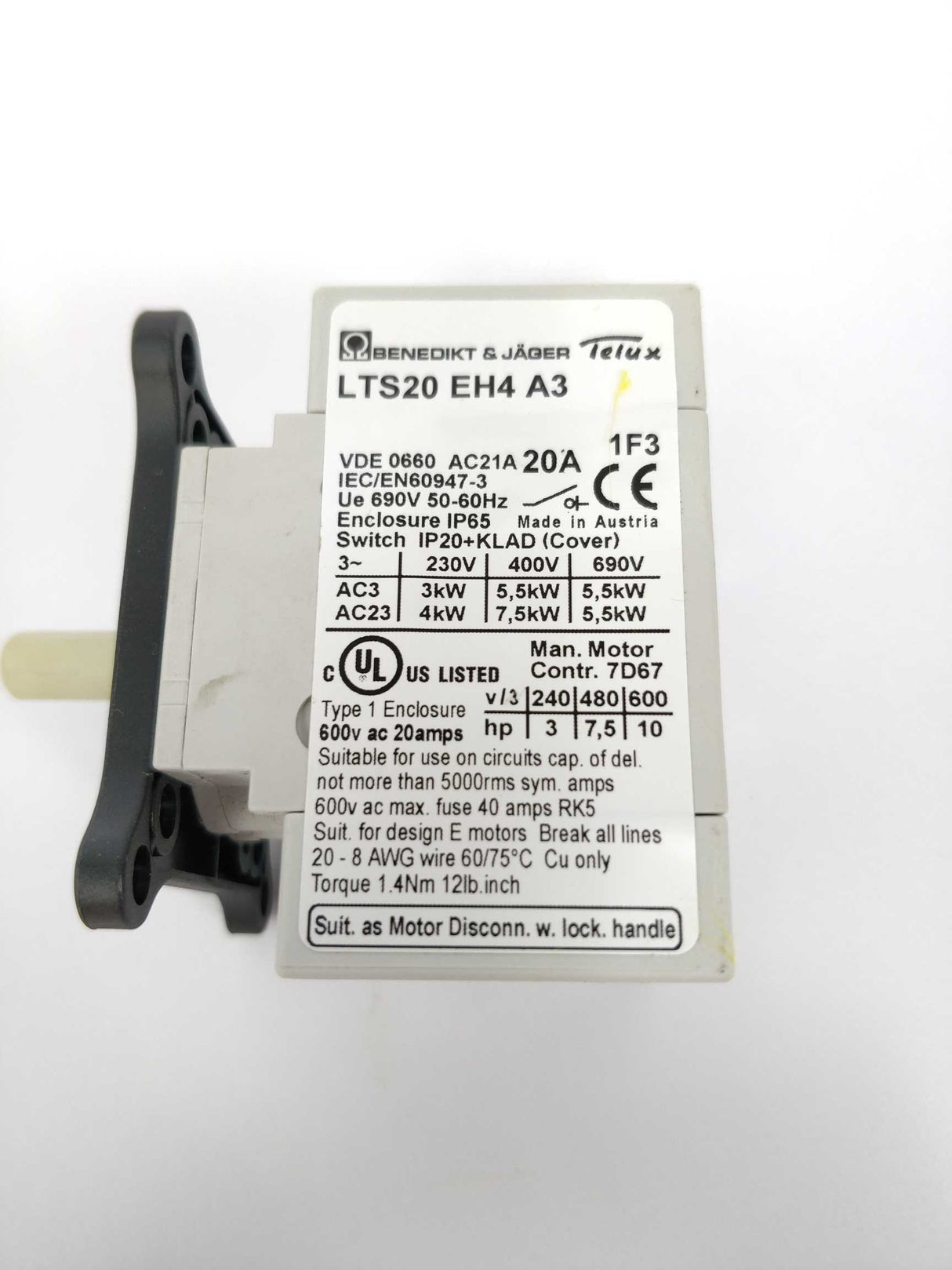 Telux LTS20 EH4 A3 Switch-disconnector