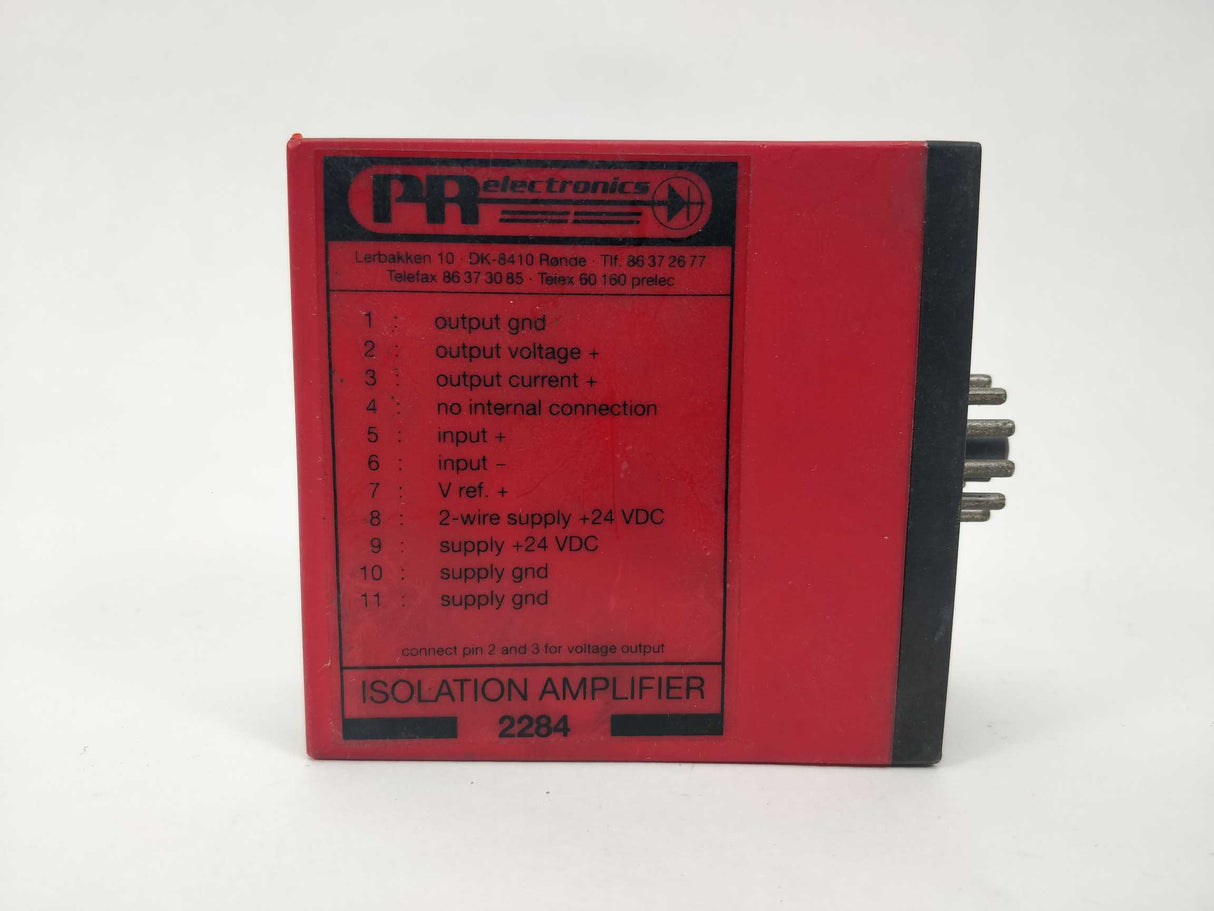 PR Electronics 2284 B2 ISOLATION AMPLIFIER 4-20mA