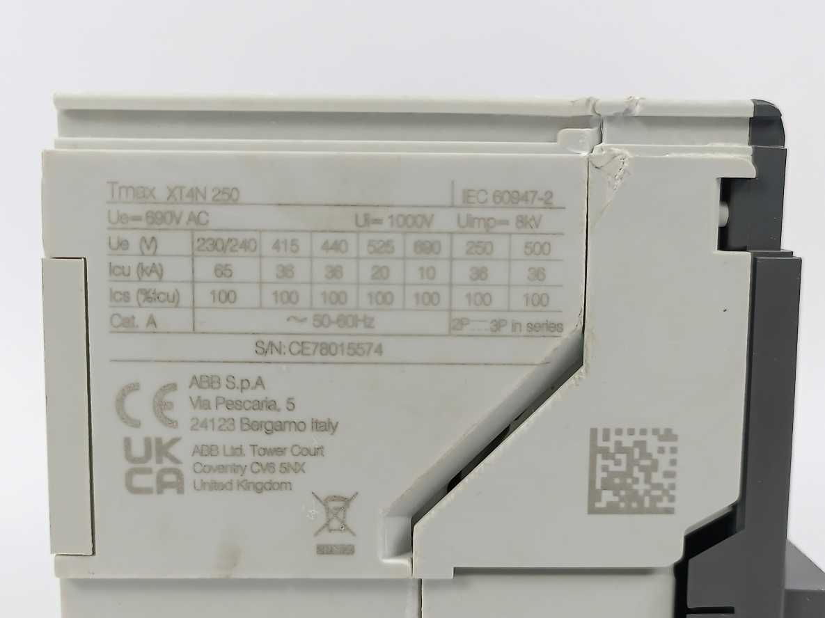 ABB 1SDA068147R1 XT4N 250 Ekip Dip LS/I In=250A 4p F F