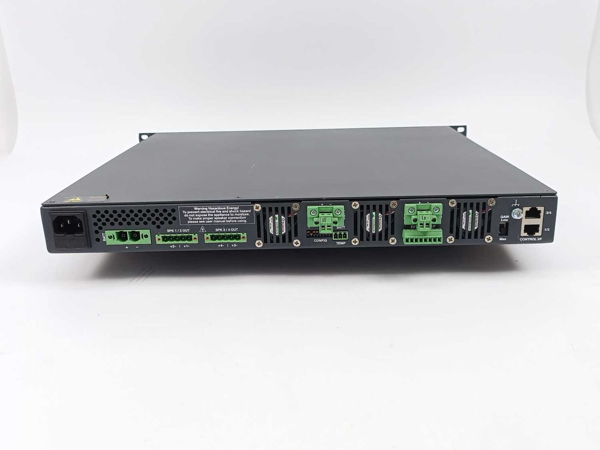 Honeywell 580242 4XD125B Four Channel Power Amplifier w/ Battery Charger