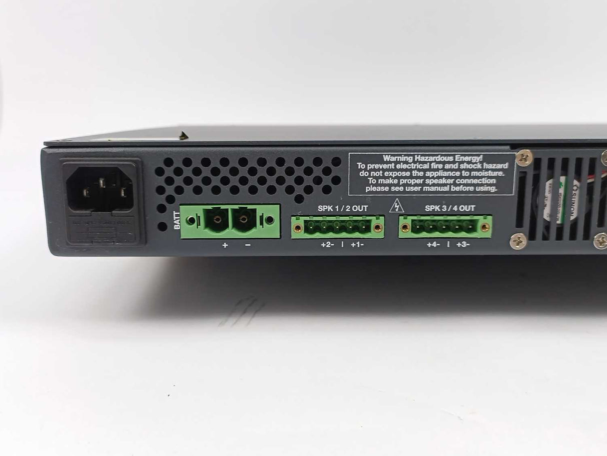 Honeywell 580242 4XD125B Four Channel Power Amplifier w/ Battery Charger