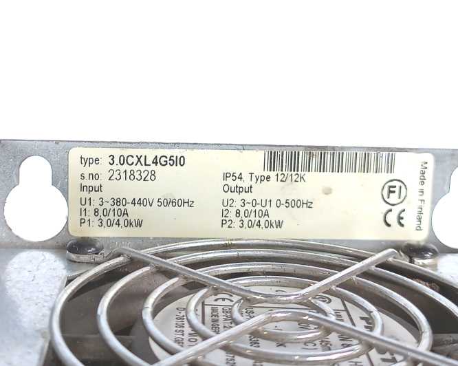 Vacon 3.0CXL4G5I0 Power Conversion Equipment