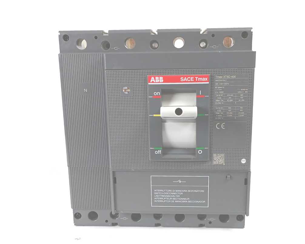 ABB 1SDA100548R1 XT5D 400 4p F F Switch-Disconnector