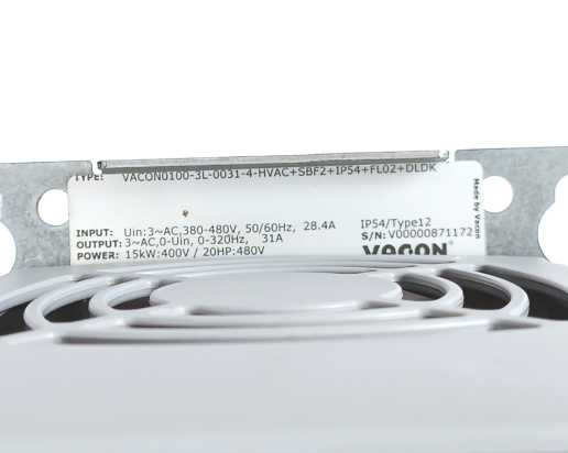 Vacon VACON0100-3L-0031-4-HVAC+SBF2+IP54+FL02+DLDK HVAC