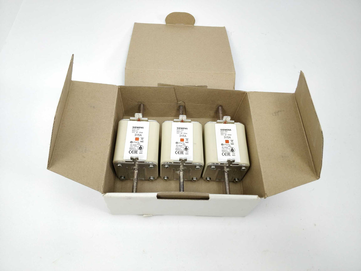 Siemens 3NA7 252 315A gG LV HRC fuse-link Pack of 3
