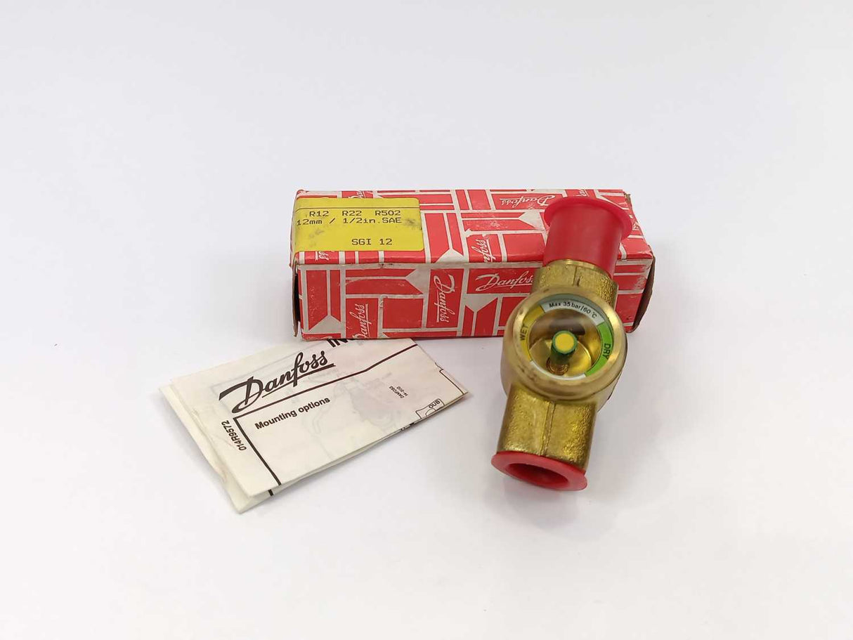 Danfoss 014-0025 SGI 12, Sight glass, Flare, 12 mm, Flare, 12 mm