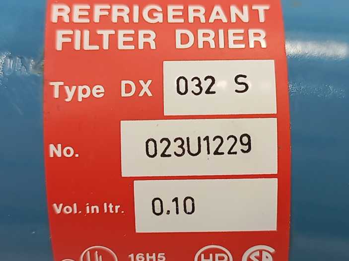 Danfoss 023U1229 Liquid Line Filter Dryer