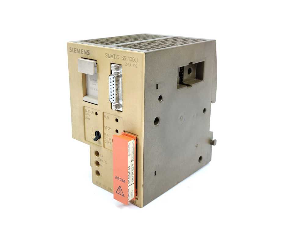 Siemens 6ES5102-8MA02 SIMATIC S5 CPU 102 w/ 6ES5375-0LA15