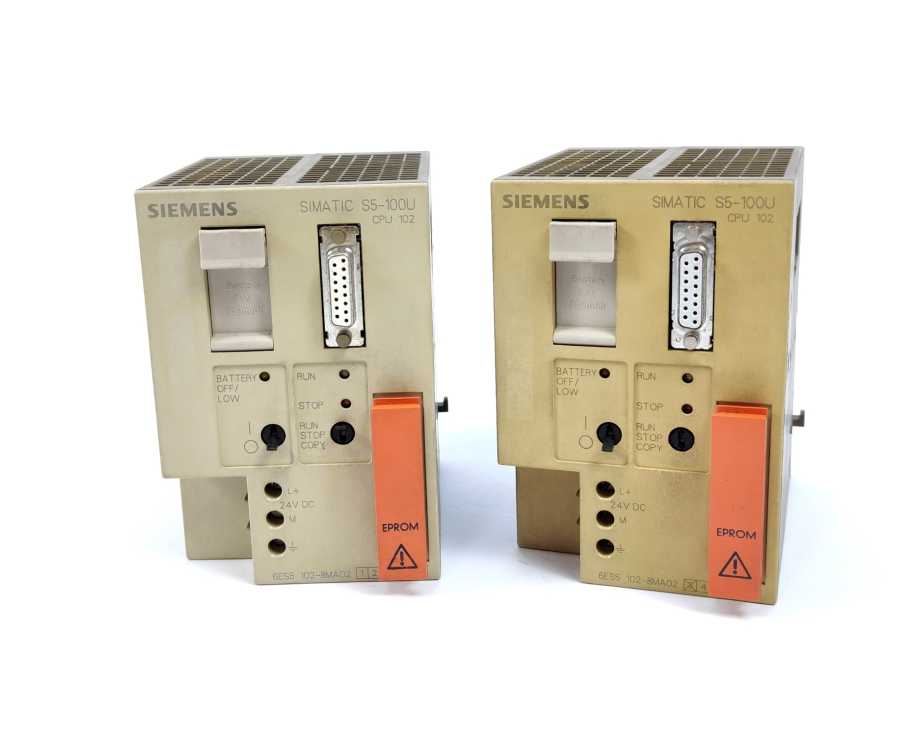 Siemens 6ES5102-8MA02 SIMATIC S5 CPU 102 w/ 6ES5375-0LA15