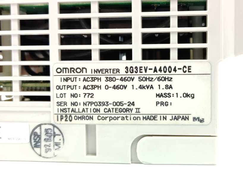 OMRON 3G3EV-A4004-CE SYSDRIVE 3G3EV-Inverter 380-460V
