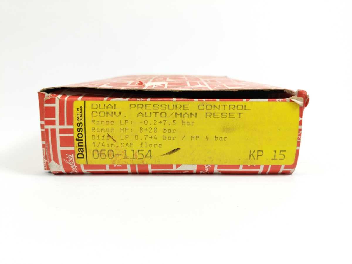 Danfoss 060-1154 KP15 Dual Pressure Control Conv. Auto/Man Reset