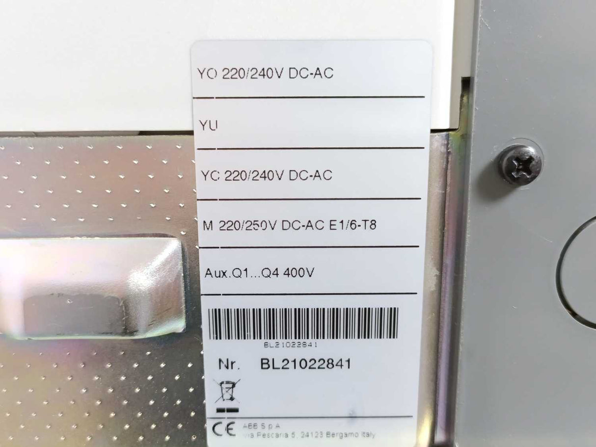 ABB 1SDA055876R1 Emax SACE PR122/P-LSI